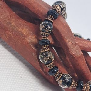 7 1/2" Glass Glow in the Dark Bracelet